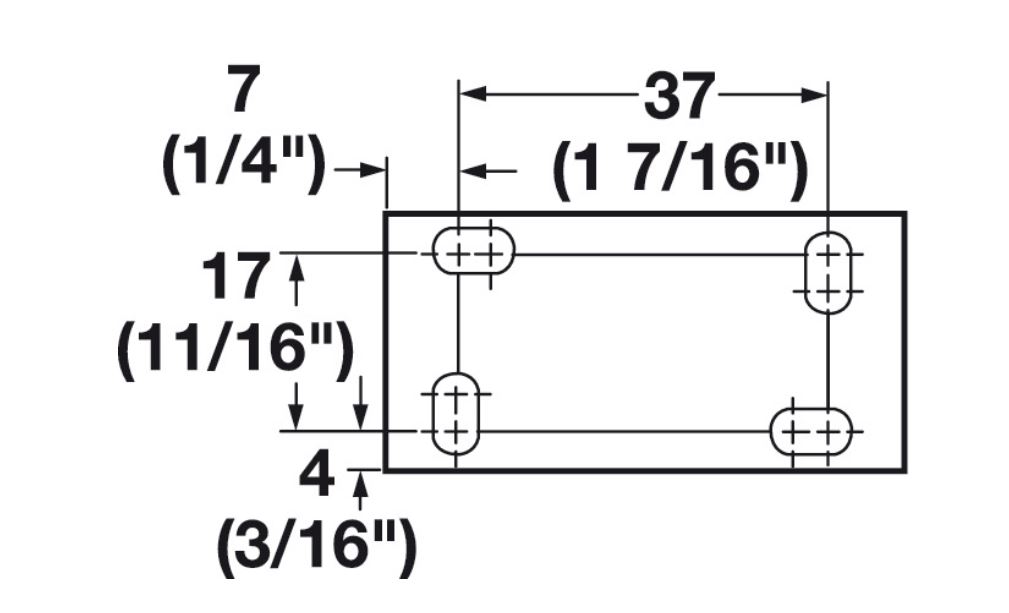 Hafele 654.34.380 Panel Bracket, Modesty Panel Clip System, Steel, Black