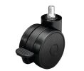 Hafele 660.31.891 Caster, M10 Stem, with Break, 110 lbs Load-Bearing Capacity, 60 mm Diameter, Black