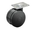 Hafele 660.57.341 Large Twin Wheel Caster, Plate Mount, without Brake, 102 mm Diameter