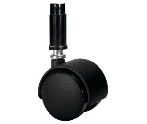 Hafele 660.89.323 Caster, Plastic Socket For Press Fitting, 77 lbs Load-Bearing Capacity, 50 mm (2") Diameter, Without Brake