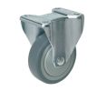 Hafele 670.14.901 Fixed Caster, Plate Mount, 70kg Load Bearing Capacity, 100 mm Diameter, Gray