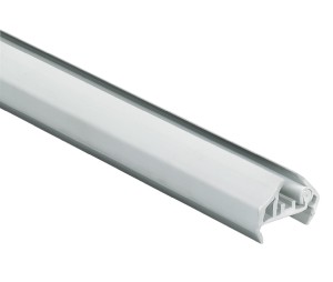 Hafele 706.77.502 Panel Retainer, 2-part, 2.5 m Length, for Glass Thicknesses 2.5–5 mm, Gray