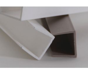 Hafele 792.10.772 Indented Edge Cap, HandiTRIM™, HandiSOLUTIONS, HST8096E, Antique White