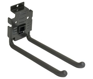 Hafele 792.12.061 Double Hook, HandiSOLUTIONS, HSH08DBWL, 8" Length, Graphite