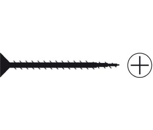 Hafele 792.16.300 Drywall Screws, HandiSCREWS™, HandiSOLUTIONS, HSWS400B, 1-5/8" Length, Black, Box of 1000