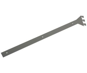 Hafele 793.00.125 Angled Bracket Set, Coloma, for 1-1/2" Thickness, Silver, Set