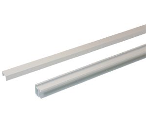 Hafele 793.00.300 S 80 Sliding Door Kit, for 3/4" Doors, Anodized Aluminum, Bright, Set
