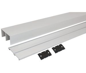 Hafele 793.00.324 Track Set, for S 80 Sliding Door, (3 m) 9' 10-1/8" Length, Powder-Coated Aluminum, Oil-Rubbed Bronze
