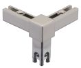 Hafele 793.05.080 Corner Joint, for basic shelf system, 3-sided, Aluminum, Stainless Steel