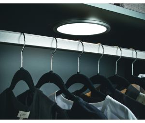 Hafele 801.78.394 Wardrobe Tube with End Supports, Tag Signature Collection, 35-3/4", Slate, Set