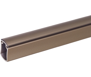 Hafele 801.78.611 Wardrobe Tube, TAG Signature Collection, 2337 mm (92") Length, Aluminum, Matt Nickel, Box of 18 Pieces