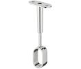Hafele 802.07.200 Rail Center Support, for OVA Wardrobe Rail 30 x 15 mm, Zinc Alloy, Chrome Plated