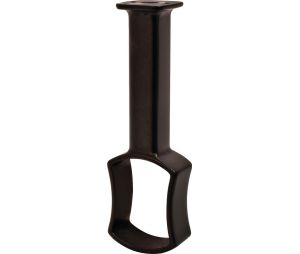 Hafele 802.13.100 Wardrobe Tube Center Suspended Support, Tag Signature Collection, Dark Oil-Rubbed Bronze