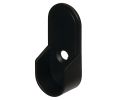 Hafele 803.06.330 Wardrobe Tube Support with Dowels, for Oval Wardrobe Tubes, Black
