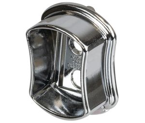 Hafele 803.39.250 Wardrobe Tube End Support, Tag Signature Collection, Polished Chrome