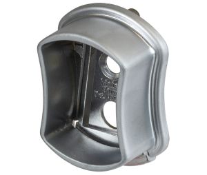 Hafele 803.39.450 Wardrobe Tube End Support, Tag Signature Collection, Matt Aluminum