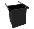 Hafele 807.52.331 Pull-Out Hamper, With Removable Bags, TAG Synergy Collection, 457 mm (18") Width, 1 Large Bag, Anodized Aluminum/Nylon, Black