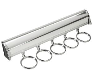 Hafele 807.67.221 Scarf Rack, Tag Synergy Elite Collection, 5 Hook, 11-7/8", Polished Chrome