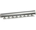 Hafele 807.67.305 Tie Rack, Tag Synergy Elite Collection, 24 Hook, 17-15/16", Slate