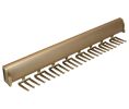 Hafele 807.67.905 Tie Rack, Tag Synergy Elite Collection, 24 Hook, 17-15/16", Matt Gold