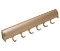 Hafele 807.67.913 Belt Rack, Tag Synergy Elite Collection, 6 Hook, 13-7/8", Matt Gold