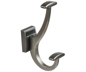 Hafele 807.69.331 Coat Hook, Tag Synergy Elite Collection, (1-1/16 x 2-3/4"), Slate