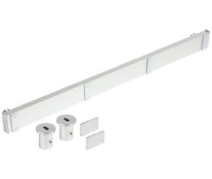Hafele 807.72.002 Vertical Mounts, Tag Symphony Wall Mount System, 1682 mm (66-1/4") Height, Matt Aluminum
