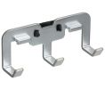 Hafele 807.72.050 Triple Hook, Tag Symphony Wall Mount System, Matt Aluminum