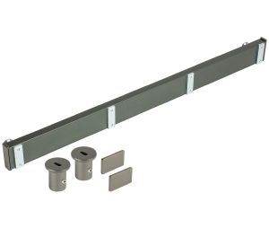 Hafele 807.72.302 Vertical Mounts, Tag Symphony Wall Mount System, 1682 mm (66-1/4") Height, Slate