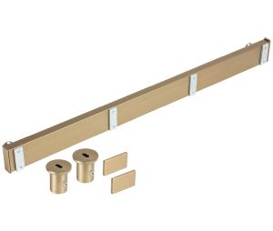 Hafele 807.72.802 Vertical Mounts, Tag Symphony Wall Mount System, 1682 mm (66-1/4") Height, Matt Gold