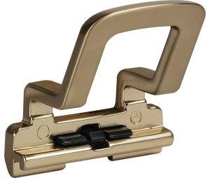 Hafele 807.72.830 Coat Hook, Tag Symphony Wall Mount System, Matt Gold