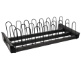 Hafele 807.77.571 Pull-Out Shoe Organizer, TAG ENGAGE, 457 mm (18") Width, Aluminum, Black