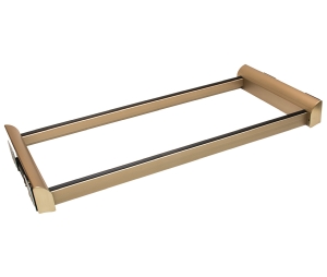 Hafele 807.77.951 Laundry/Pant Rack Pull-Out Frame, TAG ENGAGE, 457 mm (18") Width, Aluminum, Matt Gold