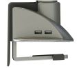 Hafele 818.10.910 Desk Pole, for Ellipta Monitor Swivel Arm System, with USB Sockets