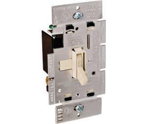 Hafele 820.66.655 Lutron Wall Dimming Control, Ariadni, 2 Wire Low Voltage (LV), Ivory