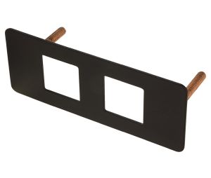 Hafele 822.09.360 Face Plates, for Dock 1100, Flush Mount, Black