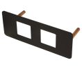 Hafele 822.09.360 Face Plates, for Dock 1100, Flush Mount, Black