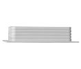 Hafele 827.57.700 Electrical Trim Ring, Single, White