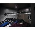 Hafele 830.28.700 Wardrobe Tube for Lighting, Synergy Elite Collection, Clear Insert, 8' Length, Matt Aluminum