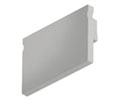 Hafele 833.01.869 Plastic End Cap, for Designer Profile, for Surface Mounting, 2 pieces