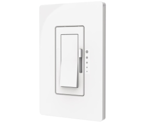 Hafele 833.03.008 DimTech Wall Switch Dimming Control, For Dimming Control of Monochrome LED Lights, 12 V, 119 x 75 x 41 mm (4-11/16" x 2-15/16" x 1-5/8"), Plastic, White