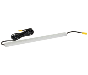 Hafele 833.70.658 Surface Mounted Light Bars, With Inline Dimmer Switch, 12 V, Linkable, Profile 2103 with Loox LED 2068, 991 mm (39") Length, 3000 K Warm White, Aluminum/Plastic, Set
