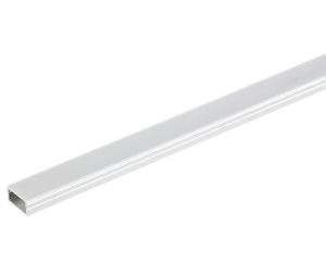 Hafele 833.71.852 Aluminum Profile, with Flat Lens, for Surface Mounting, for LED 2029/2037/2041/2042/3015/3028, 10.3 mm Height