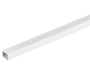 Hafele 833.71.853 Aluminum Profile, with Flat Lens, for Surface Mounting, for LED 2029/2037/2041/2042/3015/3028, 14.5 mm Height