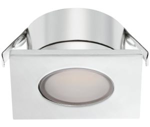 Hafele 833.72.060 Mini Puck Light, Loox LED 2023, 12 V, 26 mm Drill hole, 3000 K Warm White, Polished Chrome