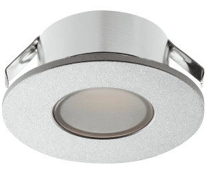 Hafele 833.72.084 Recess/Surface Mounted Downlight, Häfele Loox5 LED 2022, 12 V, Warm White 3000 K, Aluminum, Silver Colored, Anodized