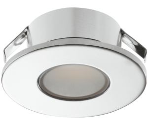 Hafele 833.72.085 Recess/Surface Mounted Downlight, Häfele Loox5 LED 2022, 12 V, Warm White 3000 K, Aluminum, Chrome Plated, Polished