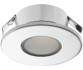 Hafele 833.72.085 Recess/Surface Mounted Downlight, Häfele Loox5 LED 2022, 12 V, Warm White 3000 K, Aluminum, Chrome Plated, Polished