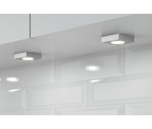 Hafele 833.72.125 Surface Mounted Housing Trim Ring, for Loox LED 2025/2026, 2091/3091, 2092/3092, Square, Silver Colored