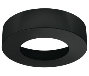 Hafele 833.72.160 Surface Mounted Housing Trim Ring, for Loox LED 2025/2026, 2091/3091, 2092/3092, Round, Black